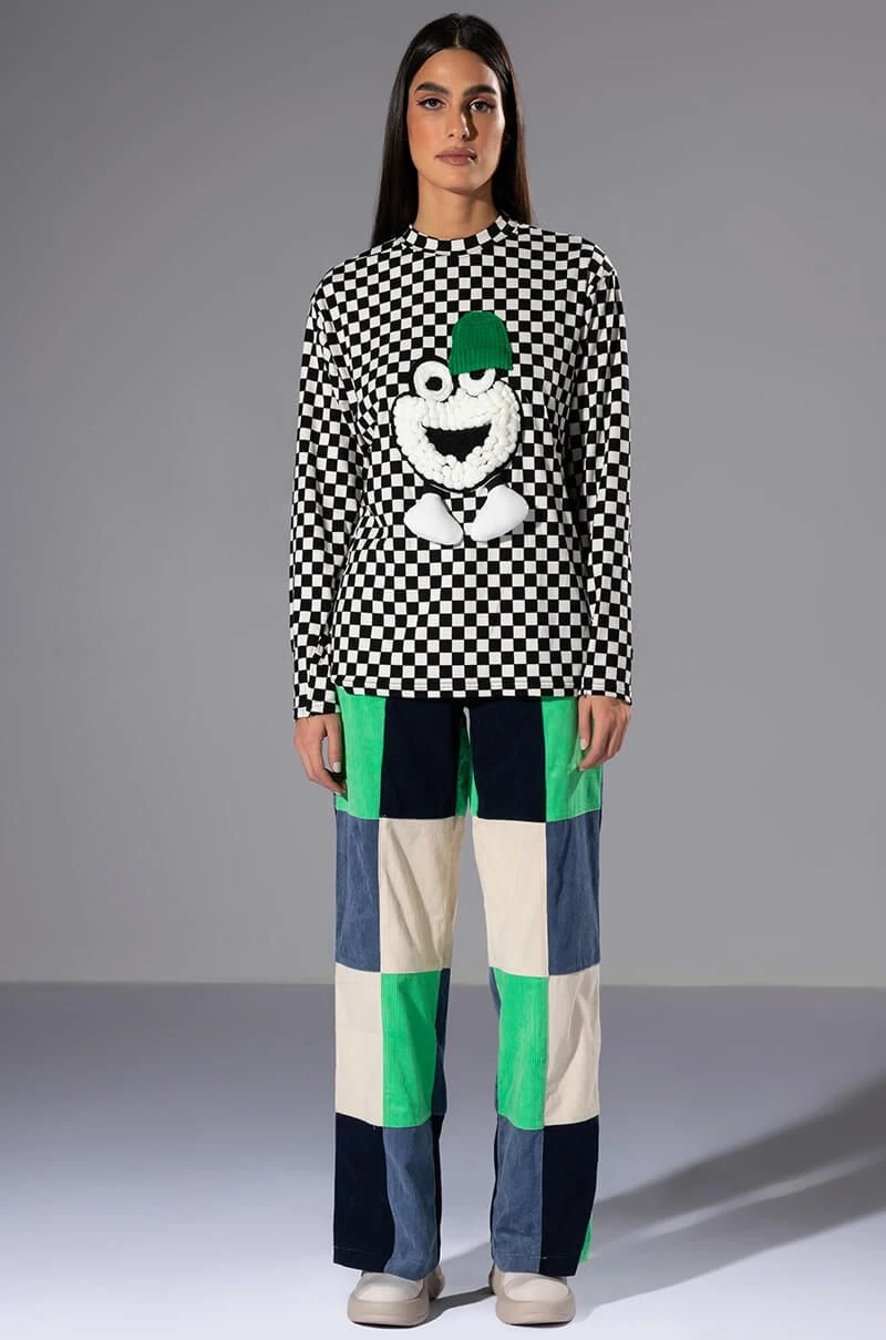 FUN TIMES CHECKERED TOP - Image 3