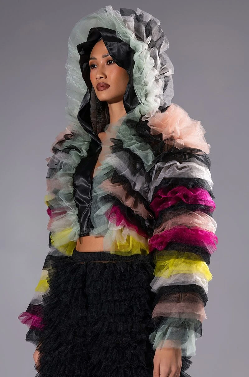 STATEMENT LAYERED RUFFLE BLOUSE - Image 3