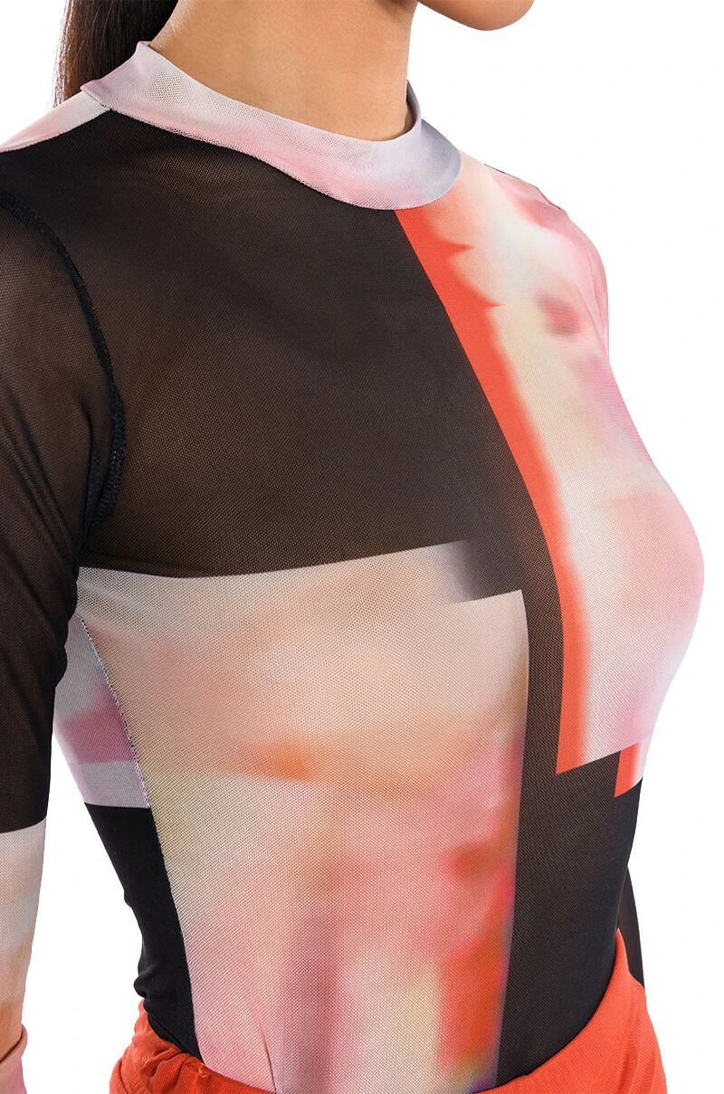 HEAT OF THE MOMENT MESH PRINT BODYSUIT - Image 7