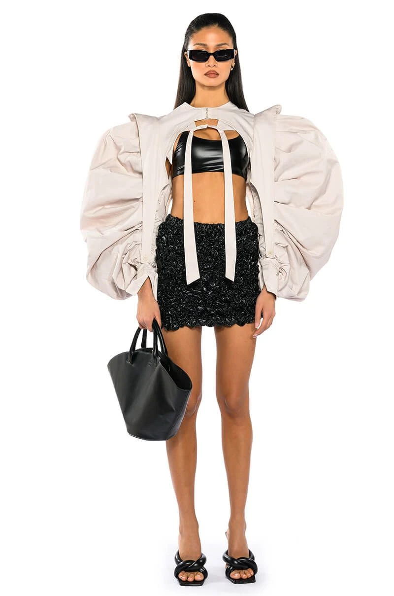 I DO IT ON THE DAILY DRAMA SLEEVE BOLERO - Image 3