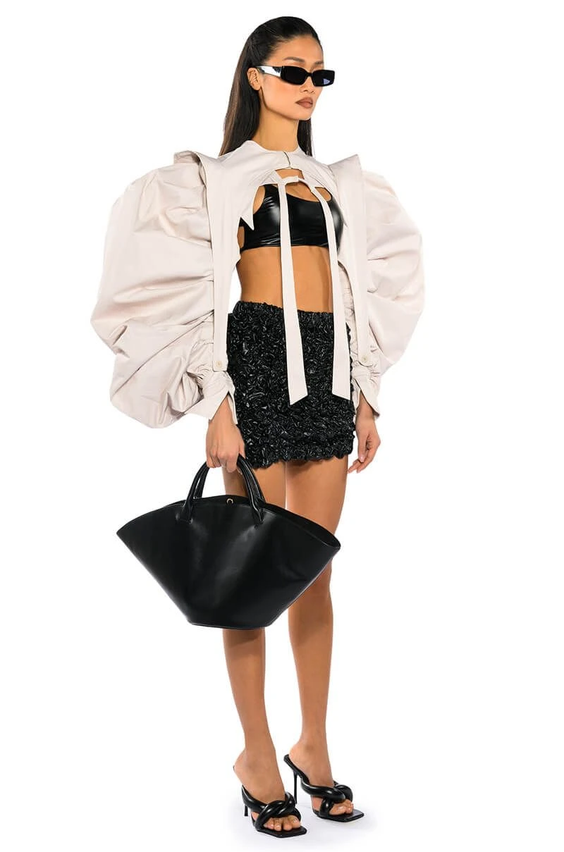 I DO IT ON THE DAILY DRAMA SLEEVE BOLERO - Image 4