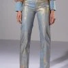 IN YOUR DREAMS METALLIC COATED PANT 2 IN YOUR DREAMS METALLIC COATED PANT -AKIRA pant-shop in your dreams metallic coated pant blue 1 1