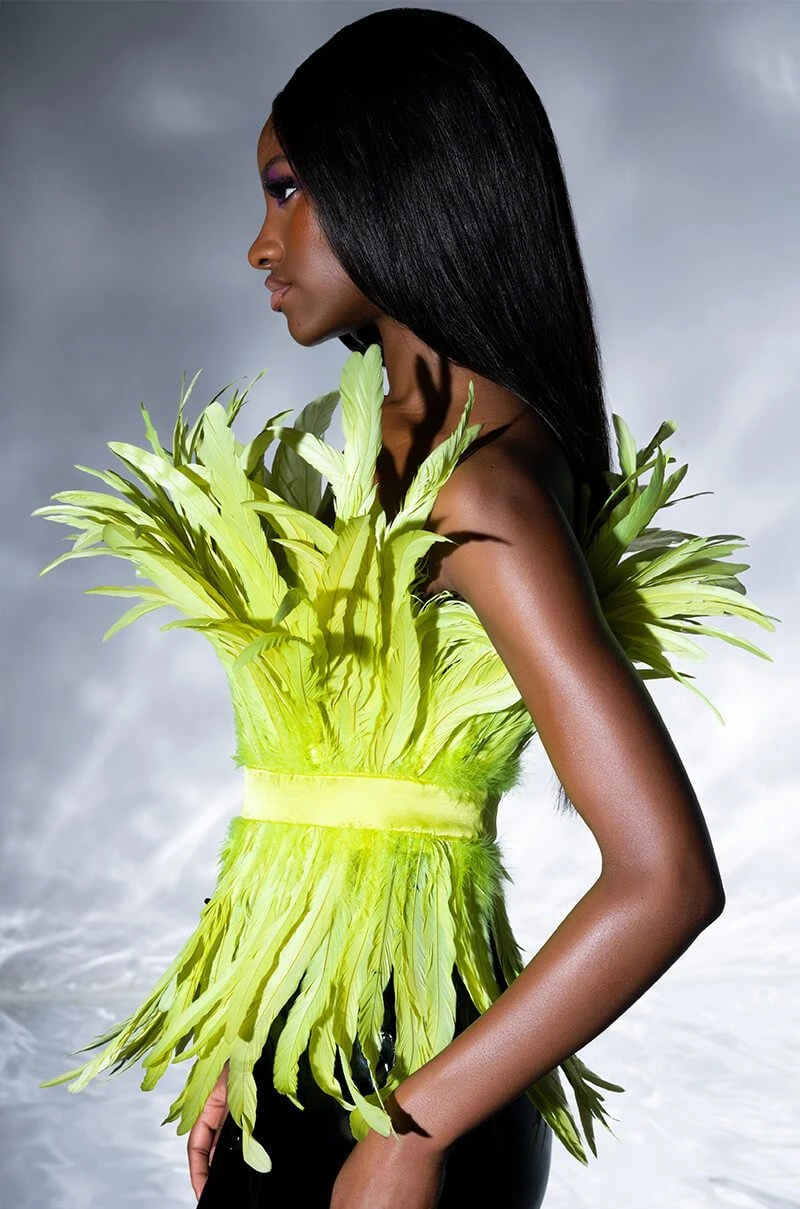 ISLA STATEMENT STRAPLESS FEATHER TOP 12 ISLA STATEMENT STRAPLESS FEATHER TOP - Image 10