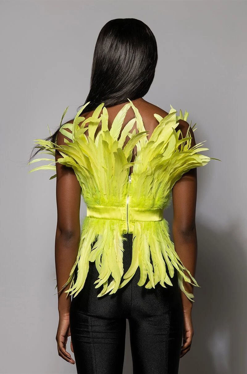 ISLA STATEMENT STRAPLESS FEATHER TOP 8 ISLA STATEMENT STRAPLESS FEATHER TOP - Image 6