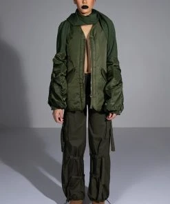 IT IS BACK CARGO PANTS 18 IT IS BACK CARGO PANTS -AKIRA pant-shop it is back cargo pants olive 12 12
