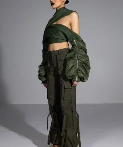IT IS BACK CARGO PANTS 20 IT IS BACK CARGO PANTS -AKIRA pant-shop it is back cargo pants olive 2 2 c1