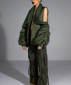 IT IS BACK CARGO PANTS 24 IT IS BACK CARGO PANTS -AKIRA pant-shop it is back cargo pants olive 6 6 c1
