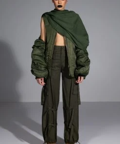 IT IS BACK CARGO PANTS 25 IT IS BACK CARGO PANTS -AKIRA pant-shop it is back cargo pants olive 7 7 c1