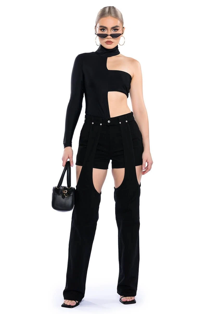 ITS A VIBE DENIM SHORT AND CHAPS JEAN - Image 3