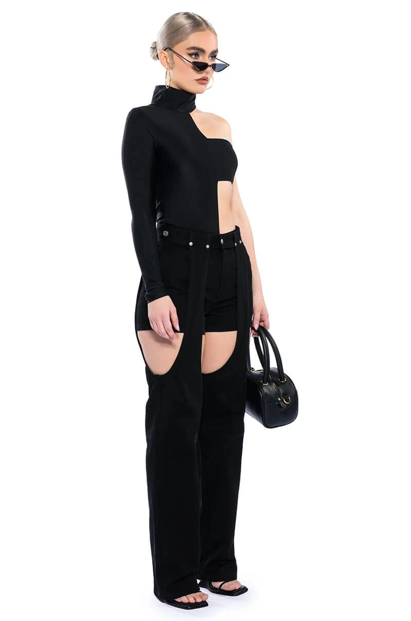 ITS A VIBE DENIM SHORT AND CHAPS JEAN - Image 4