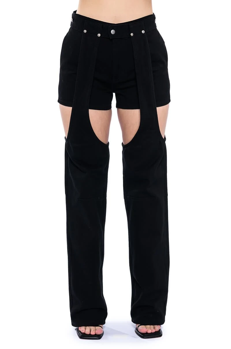 ITS A VIBE DENIM SHORT AND CHAPS JEAN - Image 5