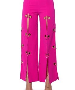 JENNY GROMMET TROUSERS -AKIRA pant-shop jenny grommet trousers pink 6 6