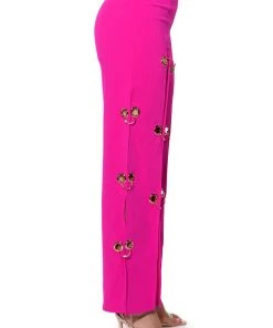 JENNY GROMMET TROUSERS -AKIRA pant-shop jenny grommet trousers pink 7 7