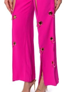 JENNY GROMMET TROUSERS -AKIRA pant-shop jenny grommet trousers pink 9 9