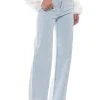 JILLIAN EMBELLISHED WIDE LEG JEANS -AKIRA pant-shop jillian embellished wide leg jeans light blue denim 1 1