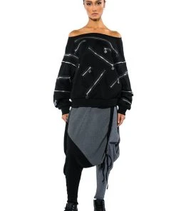 KENNEDY CINCHED ASYMMETRICAL DROP WAIST PANT 23 KENNEDY CINCHED ASYMMETRICAL DROP WAIST PANT -AKIRA pant-shop kennedy cinched asymmetrical midi skirt grey 8 8