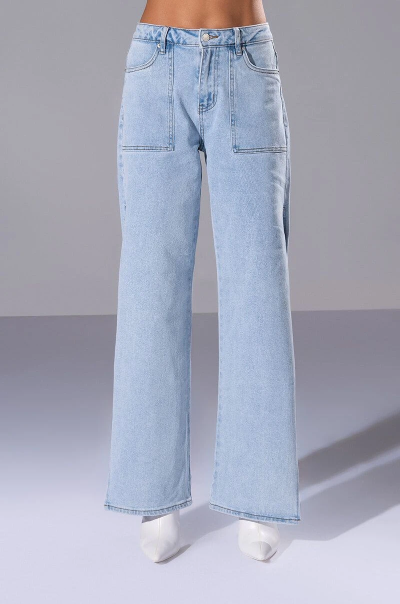 LASTING LOVER HIGH RISE SIDE SLIT JEANS - Image 5