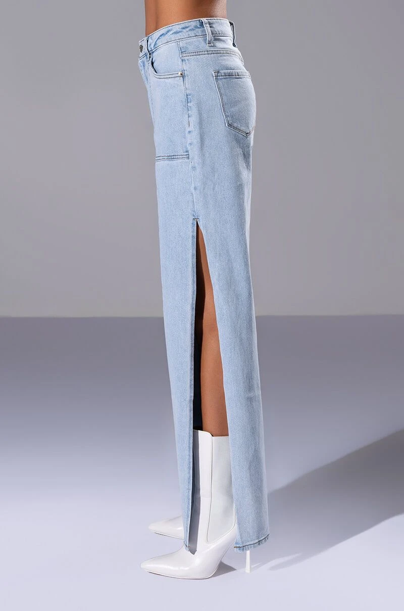 LASTING LOVER HIGH RISE SIDE SLIT JEANS - Image 6