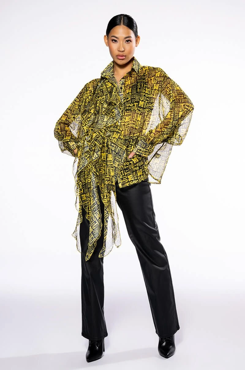 LE CHIC COATED PAPERBAG WAIST STRAIGHT LEG PANT 6 LE CHIC COATED PAPERBAG WAIST STRAIGHT LEG PANT - Image 4
