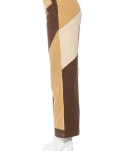 LEXI WIDE LEG JOGGER 17 LEXI WIDE LEG JOGGER -AKIRA pant-shop lexi wide leg jogger brown multi 7 7