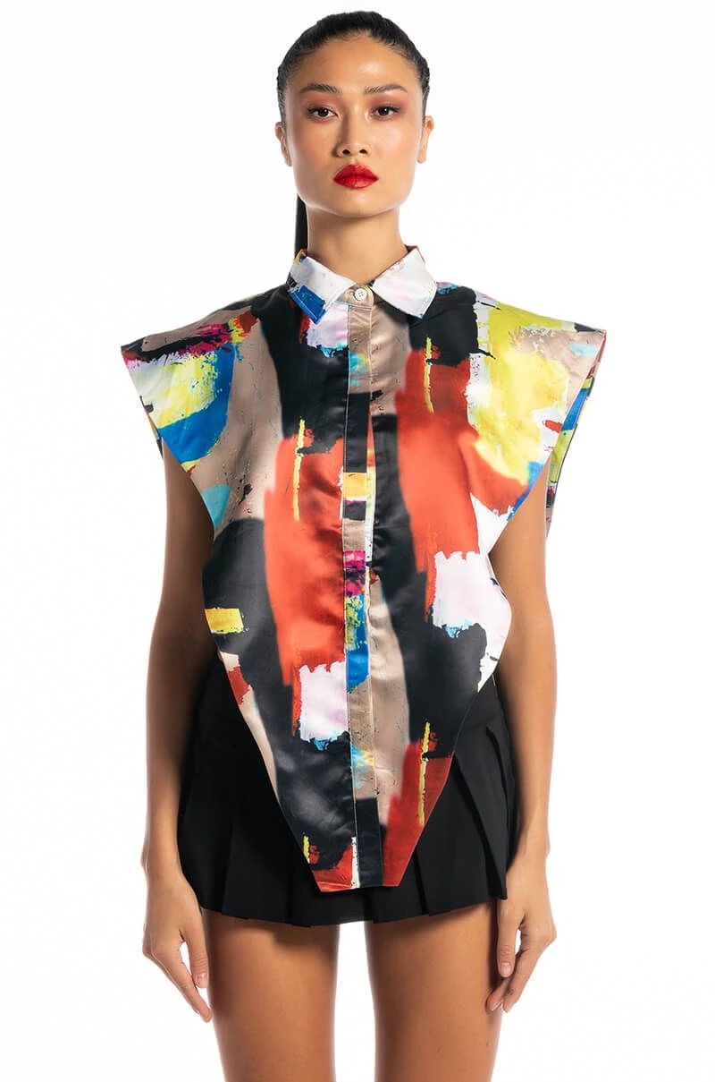 LIVIN IT UP BUTTON DOWN BLOUSE 7 LIVIN IT UP BUTTON DOWN BLOUSE - Image 5