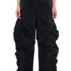 LOTTI RUCHED JOGGER -AKIRA pant-shop lotti ruched jogger black 1 1