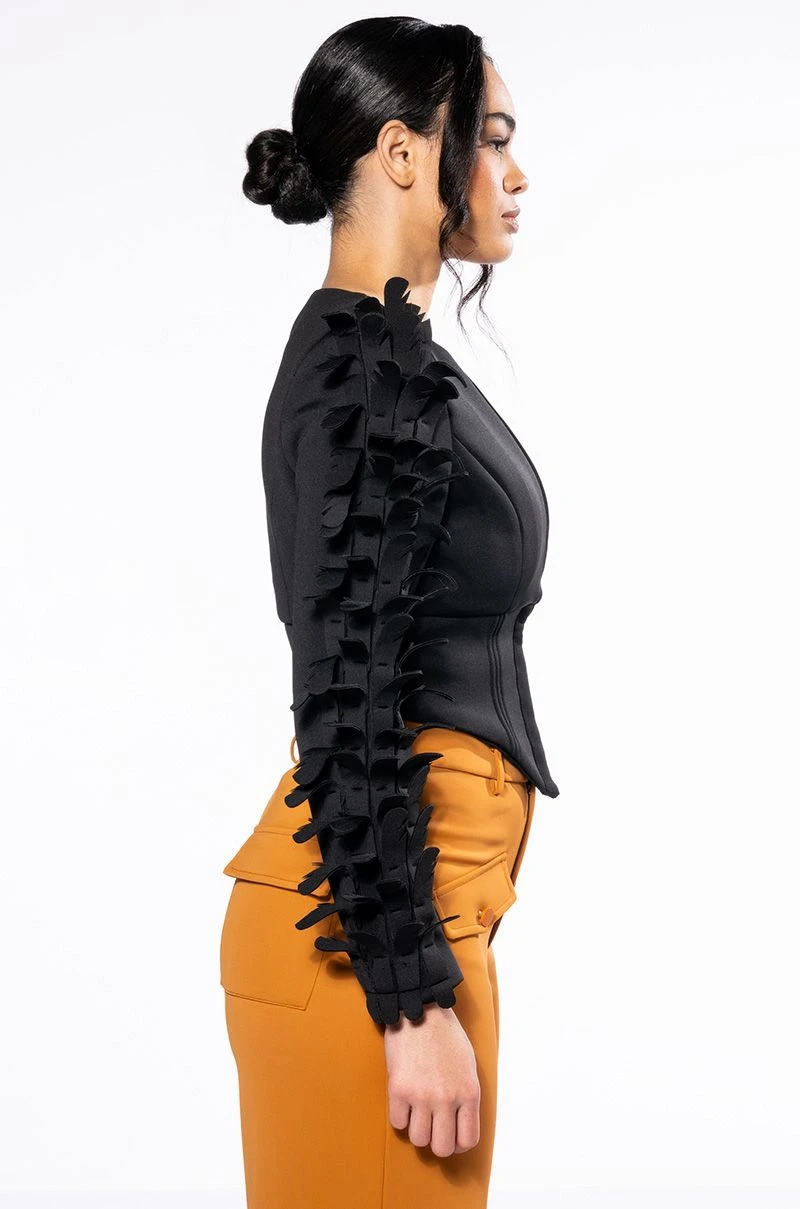 LOVELESS SCUBA CORSET BLOUSE 7 LOVELESS SCUBA CORSET BLOUSE - Image 5