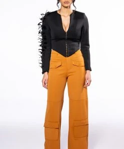 LOVELESS SCUBA CORSET BLOUSE 17 LOVELESS SCUBA CORSET BLOUSE -AKIRA pant-shop loveless scuba corset blouse black 8 8