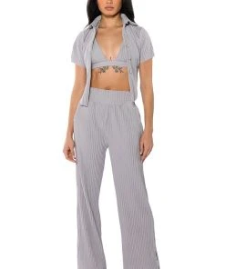 LUCY HIGH RISE WIDE LEG PANT -AKIRA pant-shop lucy high rise wide leg pant grey 4 4