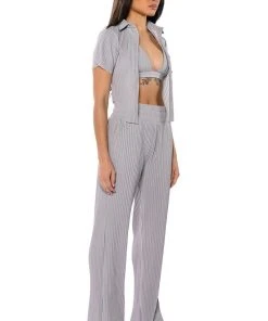 LUCY HIGH RISE WIDE LEG PANT -AKIRA pant-shop lucy high rise wide leg pant grey 5 5