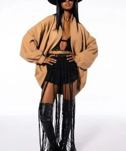 MARLEY ULTRA LONG CROCHET FRINGE BLOUSE