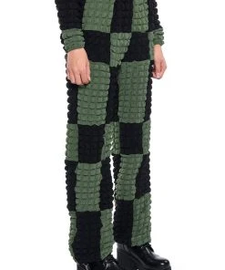 Alternative view of MET YOU IN SAN FRANCISCO COLORBLOCK PUFF WIDE LEG PANT