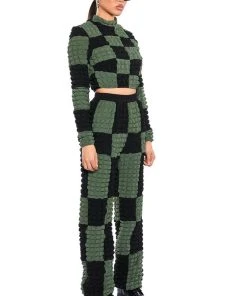 MET YOU IN SAN FRANCISCO COLORBLOCK PUFF WIDE LEG PANT 13 MET YOU IN SAN FRANCISCO COLORBLOCK PUFF WIDE LEG PANT -AKIRA pant-shop met you in san francisco colorblock puff wide leg pant olive 4 4