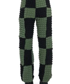 MET YOU IN SAN FRANCISCO COLORBLOCK PUFF WIDE LEG PANT 16 MET YOU IN SAN FRANCISCO COLORBLOCK PUFF WIDE LEG PANT -AKIRA pant-shop met you in san francisco colorblock puff wide leg pant olive 7 7
