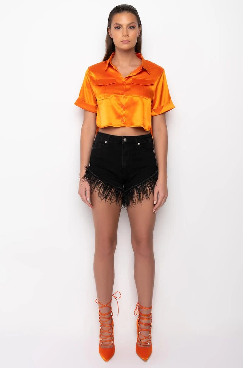 MY LEVEL STRETCH POPLIN BUTTON DOWN TOP - Image 7