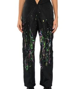 MY TIME PAINTED WIDE LEG PANTS