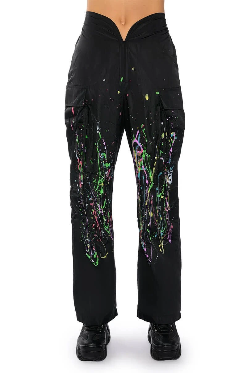 MY TIME PAINTED WIDE LEG PANTS - Image 6