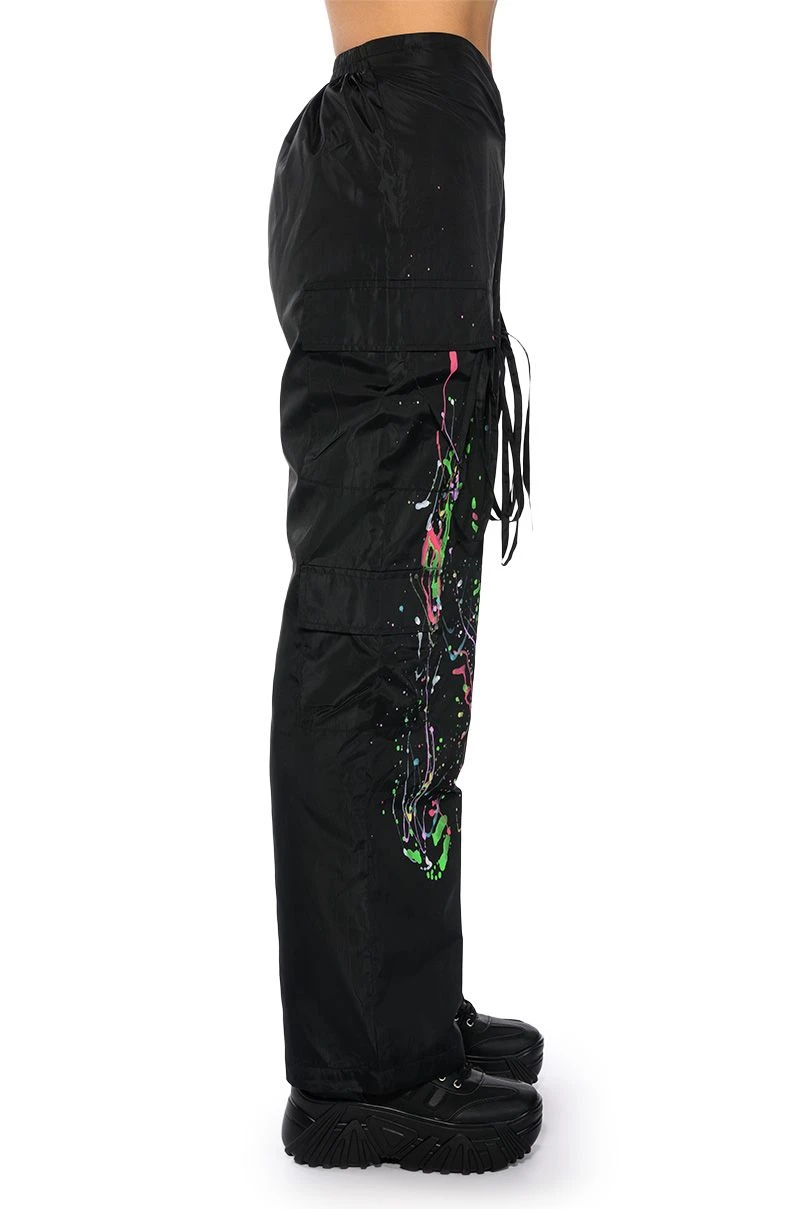 MY TIME PAINTED WIDE LEG PANTS - Image 8