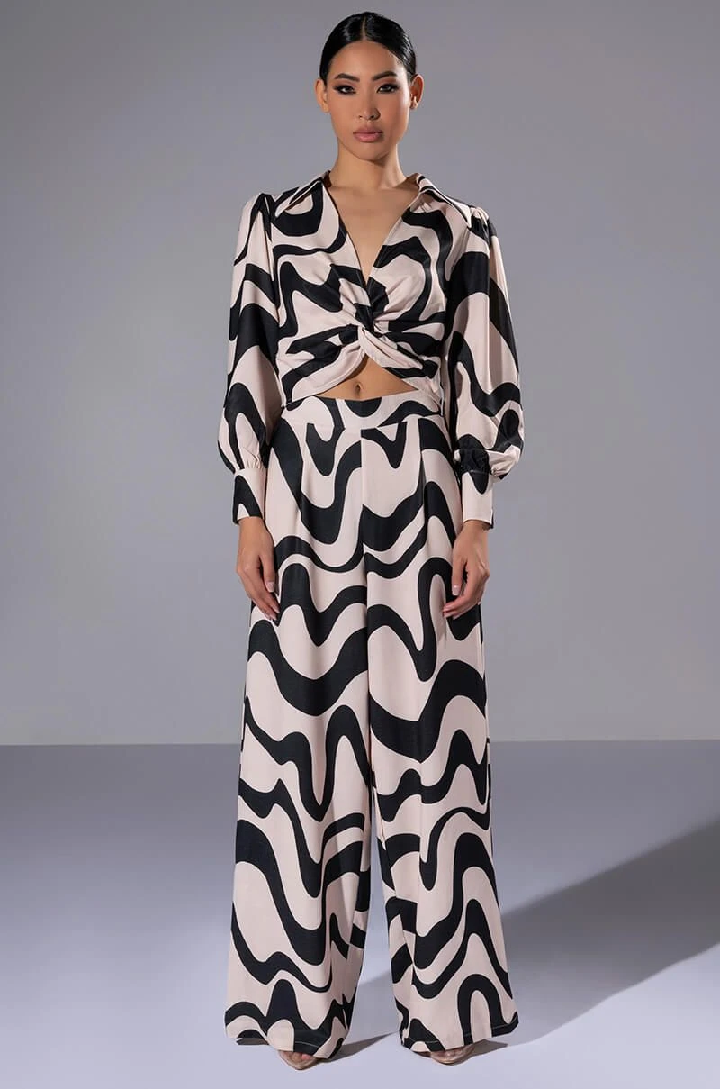 MYSTICAL WAYS WAVY PALAZZO PANT - Image 2