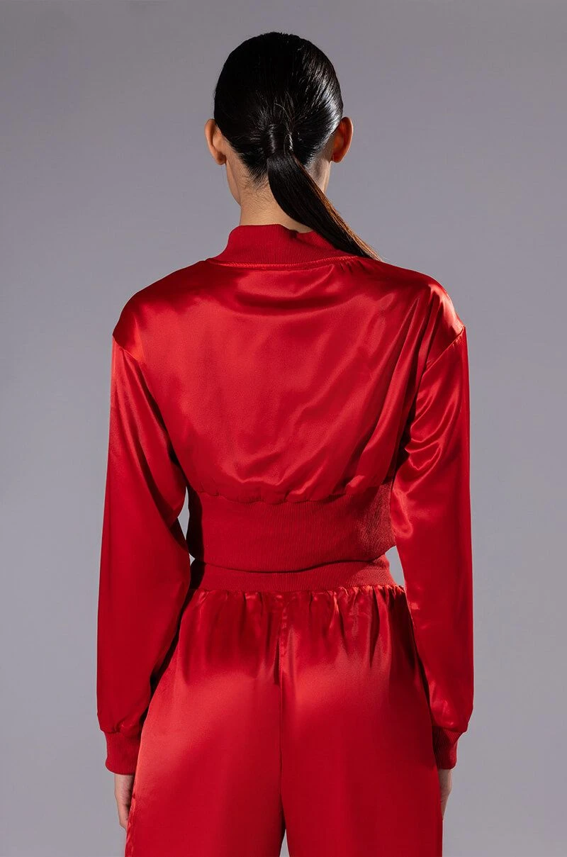 NEVER BORING SATIN SNAP FRONT PULLOVER 7 NEVER BORING SATIN SNAP FRONT PULLOVER - Image 5