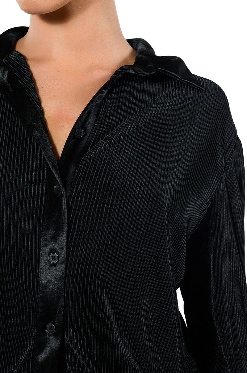 NIGHT OUT PLISSE BUTTON DOWN TOP 9 NIGHT OUT PLISSE BUTTON DOWN TOP - Image 7