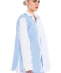 NOT YOUR TYPICAL BUTTON DOWN 18 NOT YOUR TYPICAL BUTTON DOWN -AKIRA pant-shop not your typical button down white multi 6 6