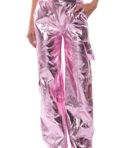 OUT OF THIS WORLD METALLIC CARGO PANTS