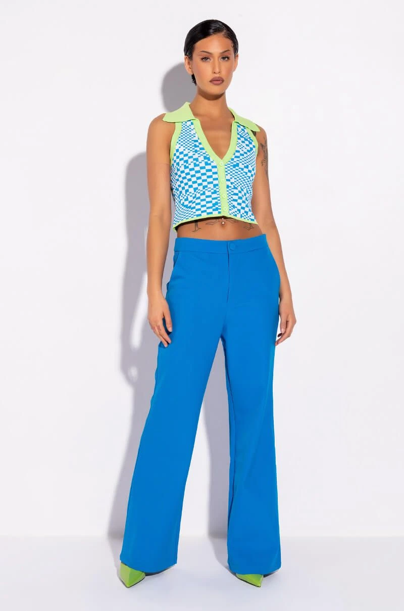 PLAY IT AGAIN CROPPED COLLARED TOP - Image 2