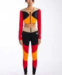 PUMA MULTI COLOR UNITY CROP TOP 15 PUMA MULTI COLOR UNITY CROP TOP -AKIRA pant-shop puma multi color unity crop top red multi 7 7