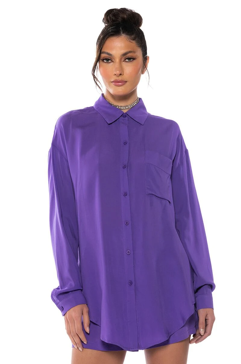 PURPLE RAIN BUTTON DOWN 3 PURPLE RAIN BUTTON DOWN