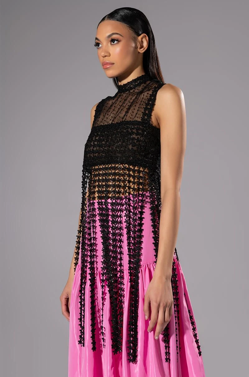 RIVER LACE FRINGED SLEEVELESS TOP 3 RIVER LACE FRINGED SLEEVELESS TOP