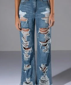 ROCK N' ROLL DESTROYED RELAXED JEANS