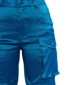 RUN IT UP STRETCH CARGO PANTS 17 RUN IT UP STRETCH CARGO PANTS -AKIRA pant-shop run it up stretch cargo pants teal 8 8