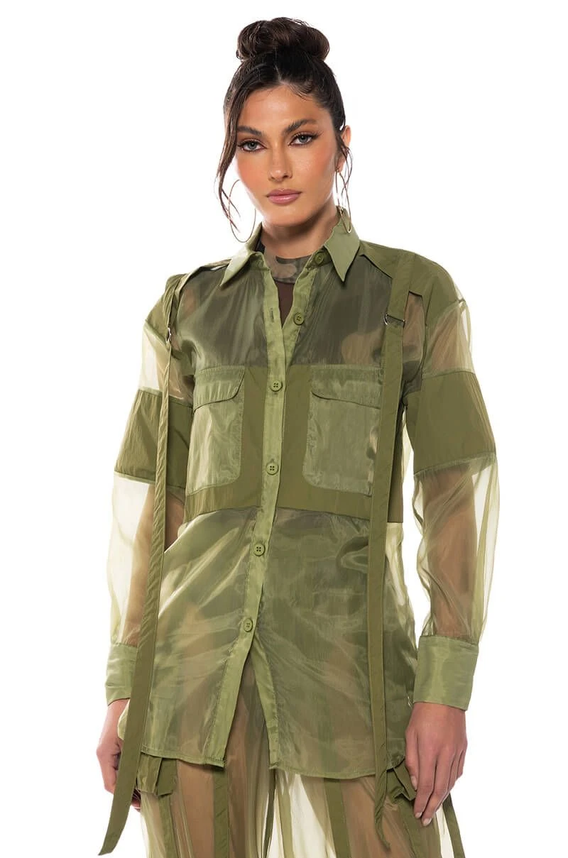 SAGE BUTTON DOWN SHIRT